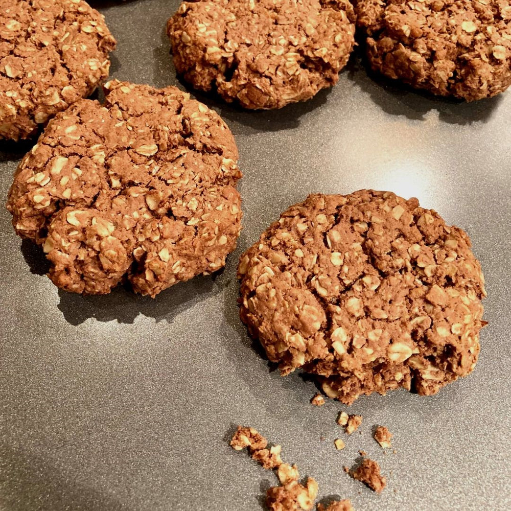 Biscuits protéinés chocolat, pépites d'érable et fleur de sel