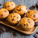 Muffins protéinés banane et pépites de chocolat noir