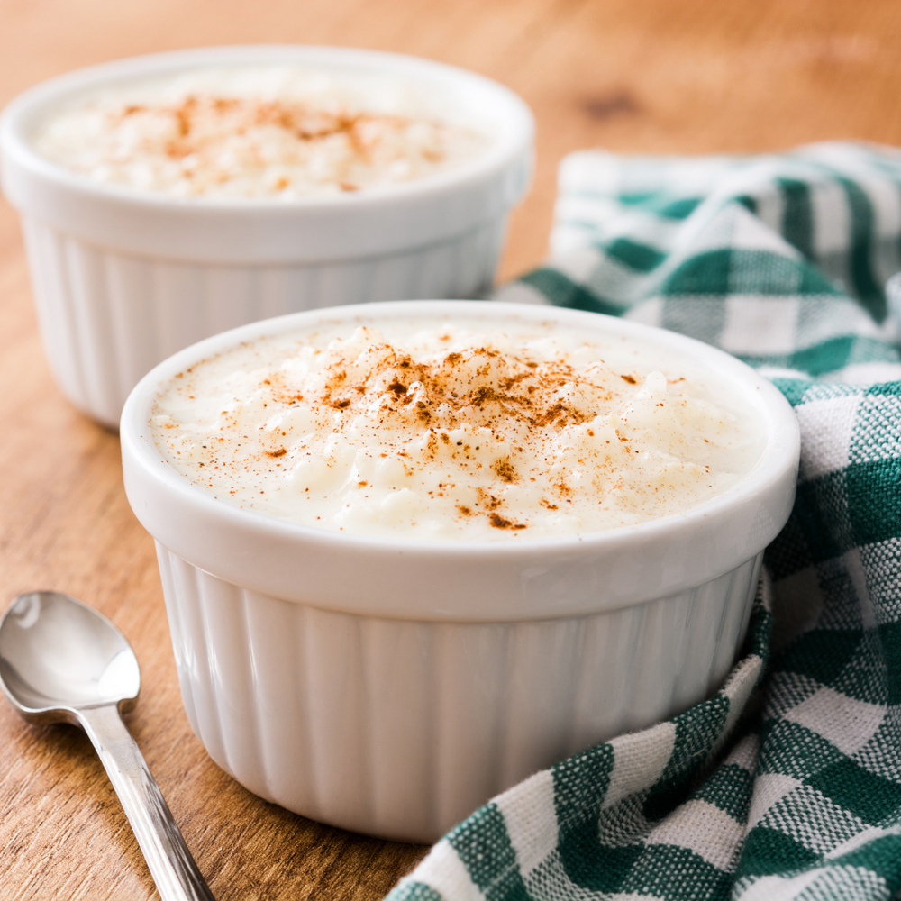 Pouding au riz au sirop d'érable protéiné