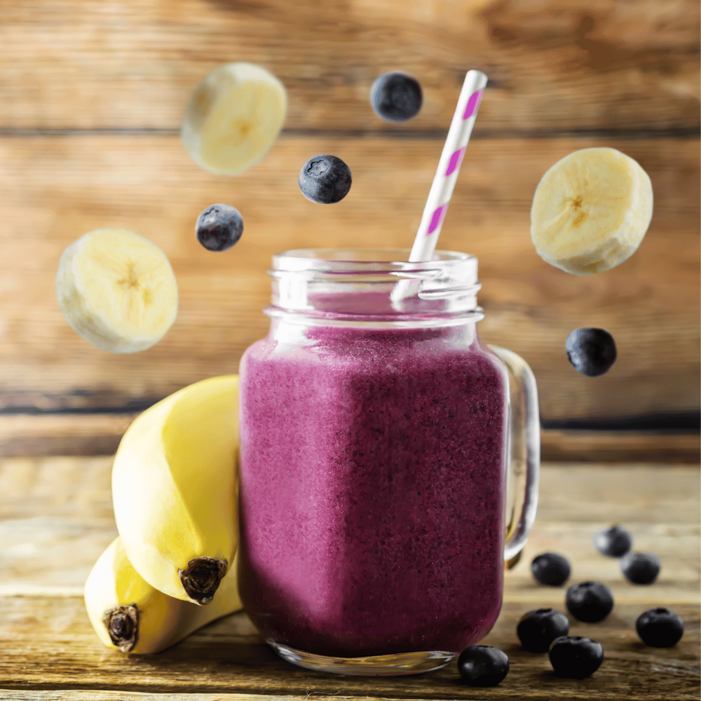 Smoothie-collation protéiné aux bleuets d'ici