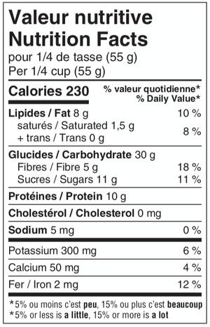 
                  
                    Granola protéiné chocolat et canneberges
                  
                