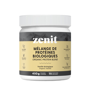 
                  
                    Mélange de protéines végétales biologiques à la vanille
                  
                